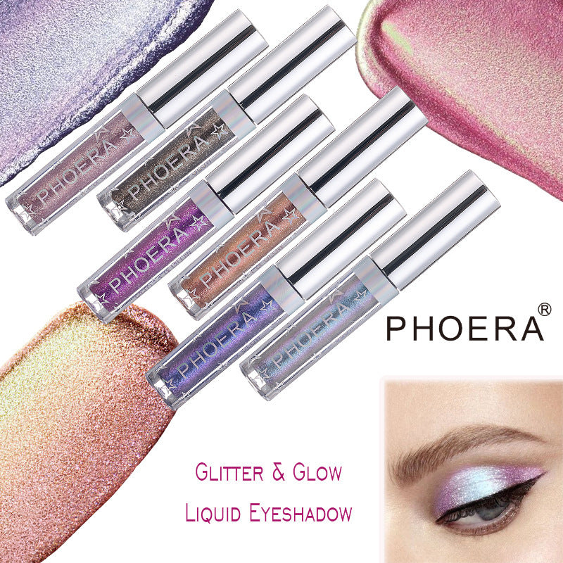 PHOERA Magnificent Metals Glitter and Glow Liquid Eyeshadow pick from 12 Colors