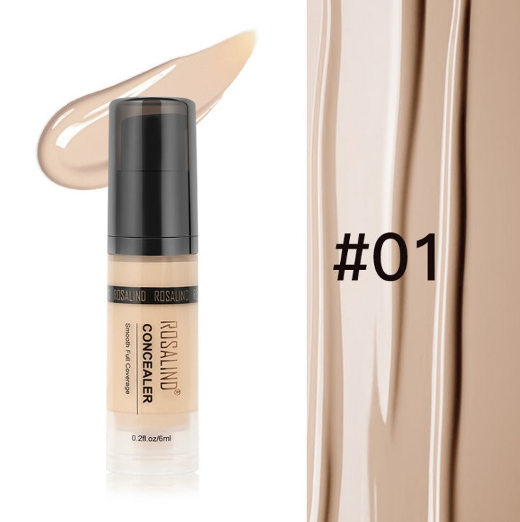 ROSALIND Furchtloser seidiger Concealer deckt dunkle Augenringe und Aknenarben ab Concealer Pen Lippen-Primer