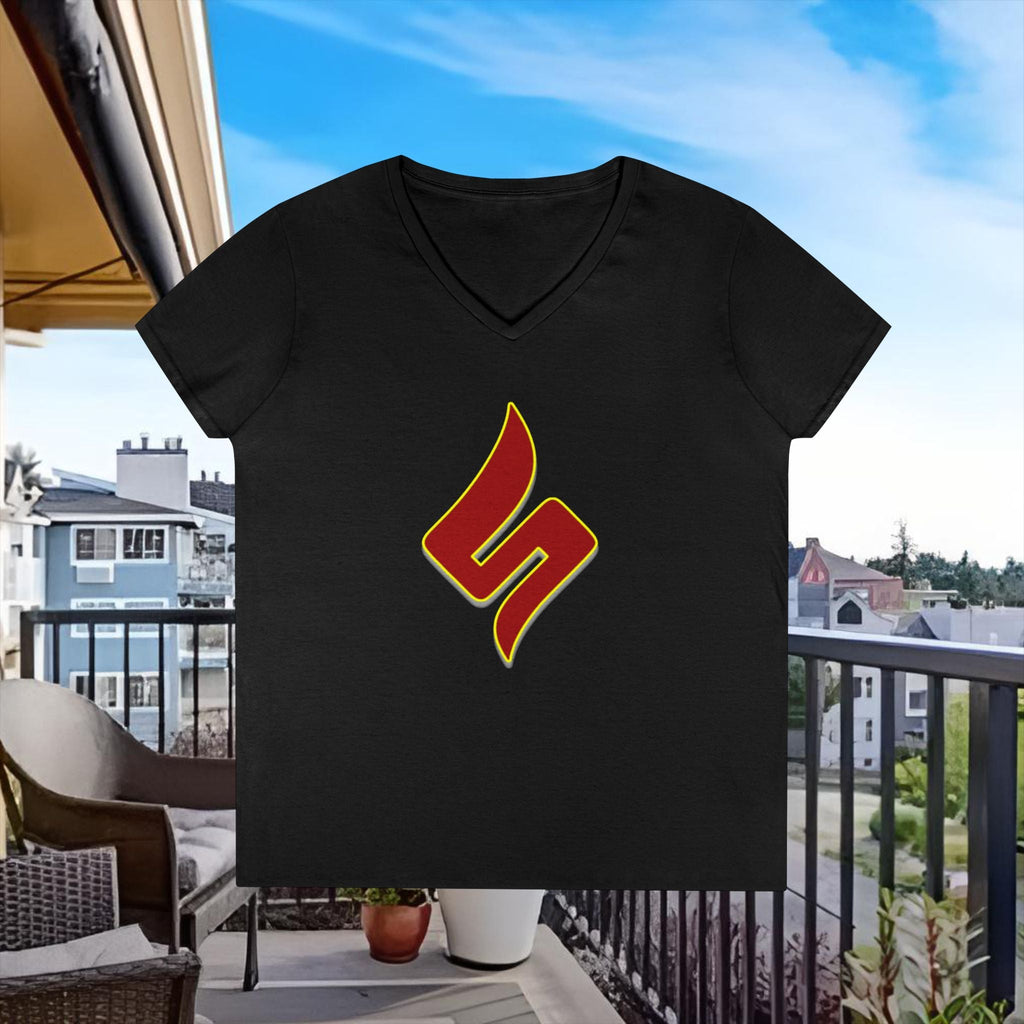 Lady Dabblers Das Shuli Network Damen-V-Ausschnitt-T-Shirt