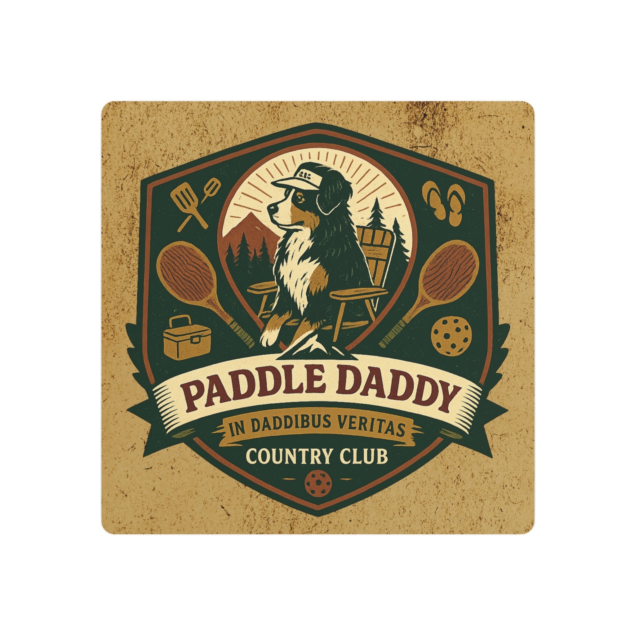 🐾 Paddle Daddy Country Club™ Metal Art Sign – Chloe Edition