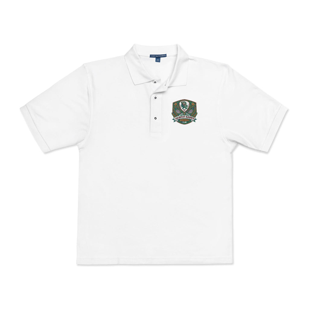 Paddle Daddy Country Club Polo  Embroidered Unisex Elegance for the Ironically Elite