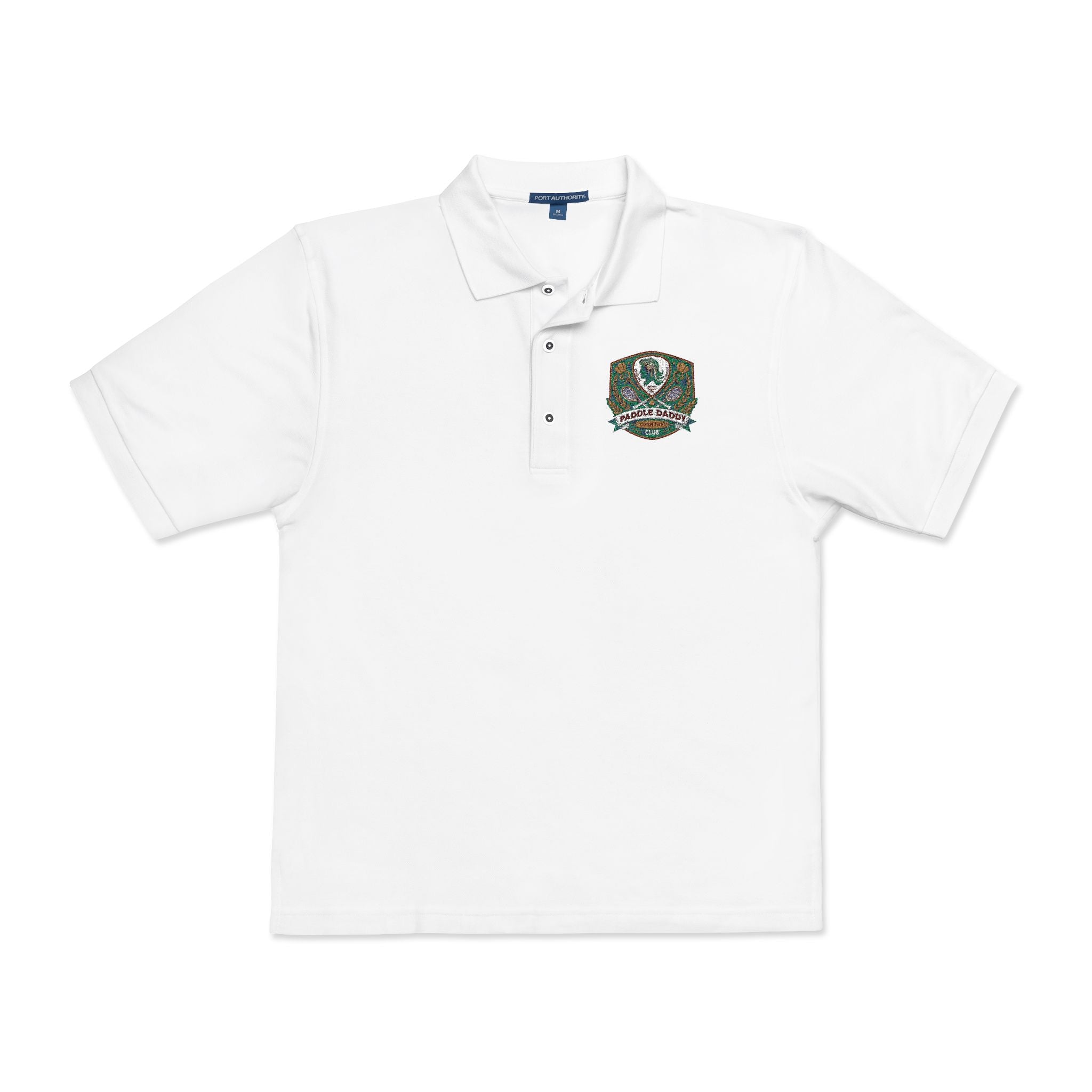 Paddle Daddy Country Club Polo  Embroidered Unisex Elegance for the Ironically Elite