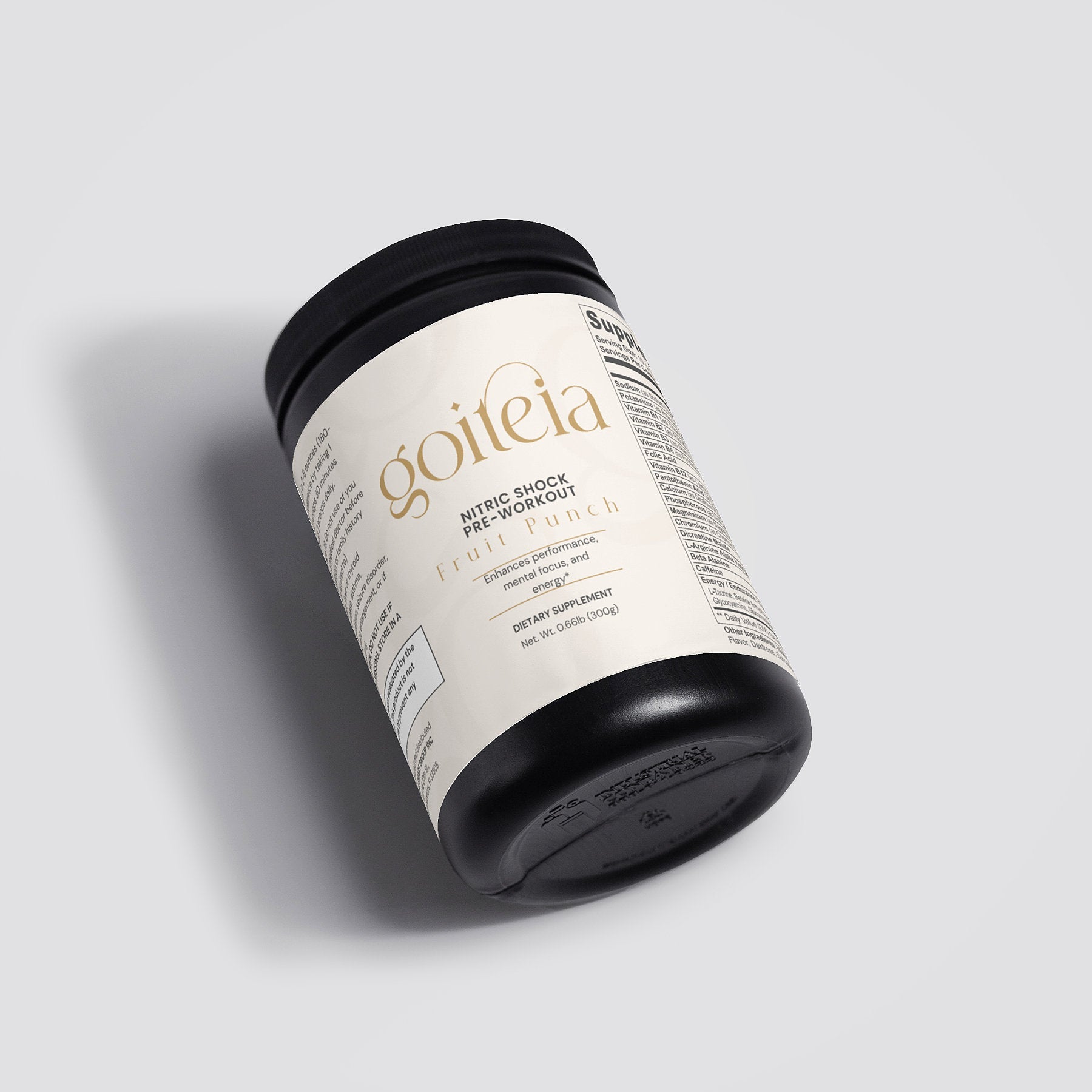 Goiteia Nitric Shock Pre-Workout Powder (Fruit Punch) 10.6 Oz (300g)