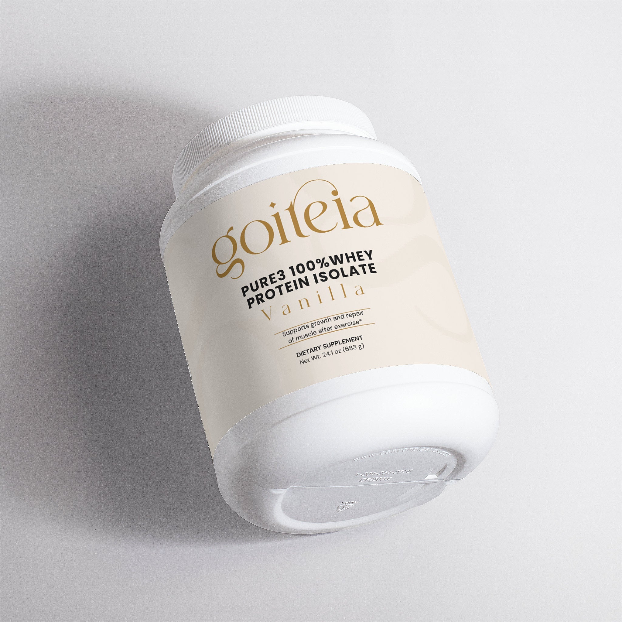 Goiteia Pure3 100% Whey Protein Isolate (Vanilla) 24.1oz (683g)
