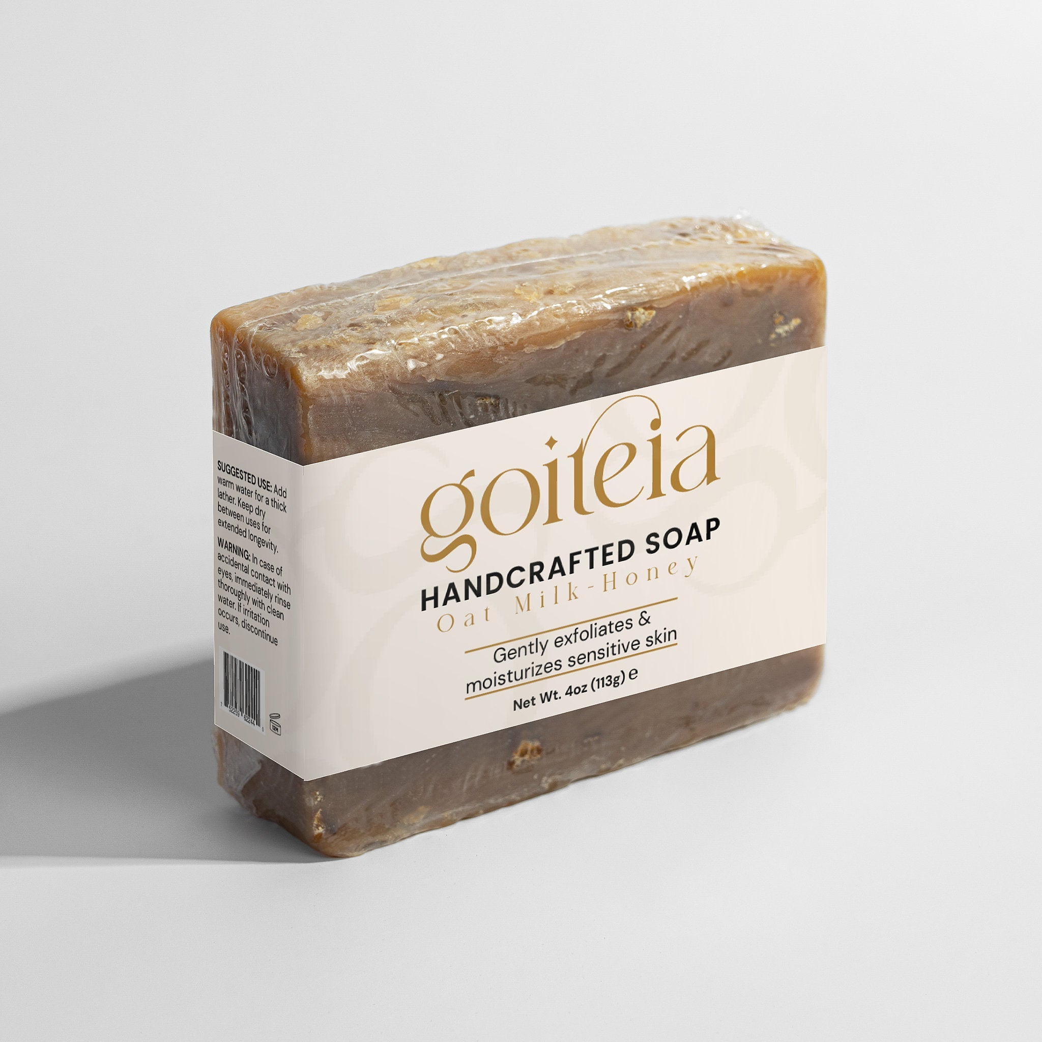 Goiteia Oat Milk Honey Soap 4 oz (113g)