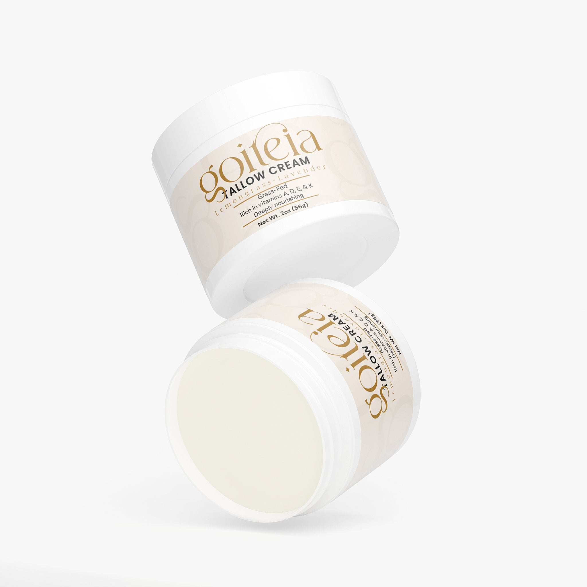 Goiteia Tallow Cream Lemongrass & Lavender 2 oz (56g)
