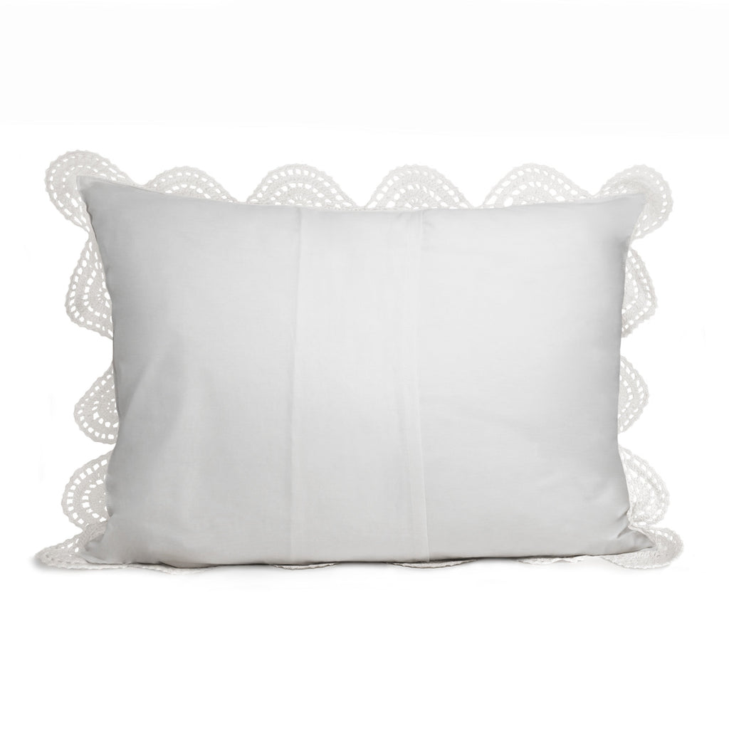 Hand Made Crochet Cotton Pillow Sham Pairs