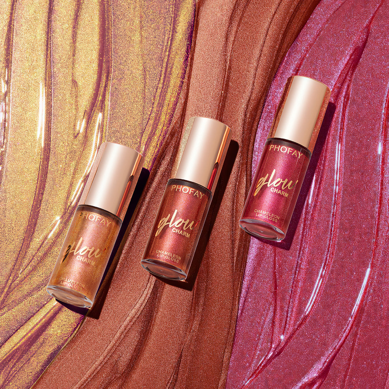 PHOFAY Feuchtigkeitsspendender Schimmer-Lipgloss