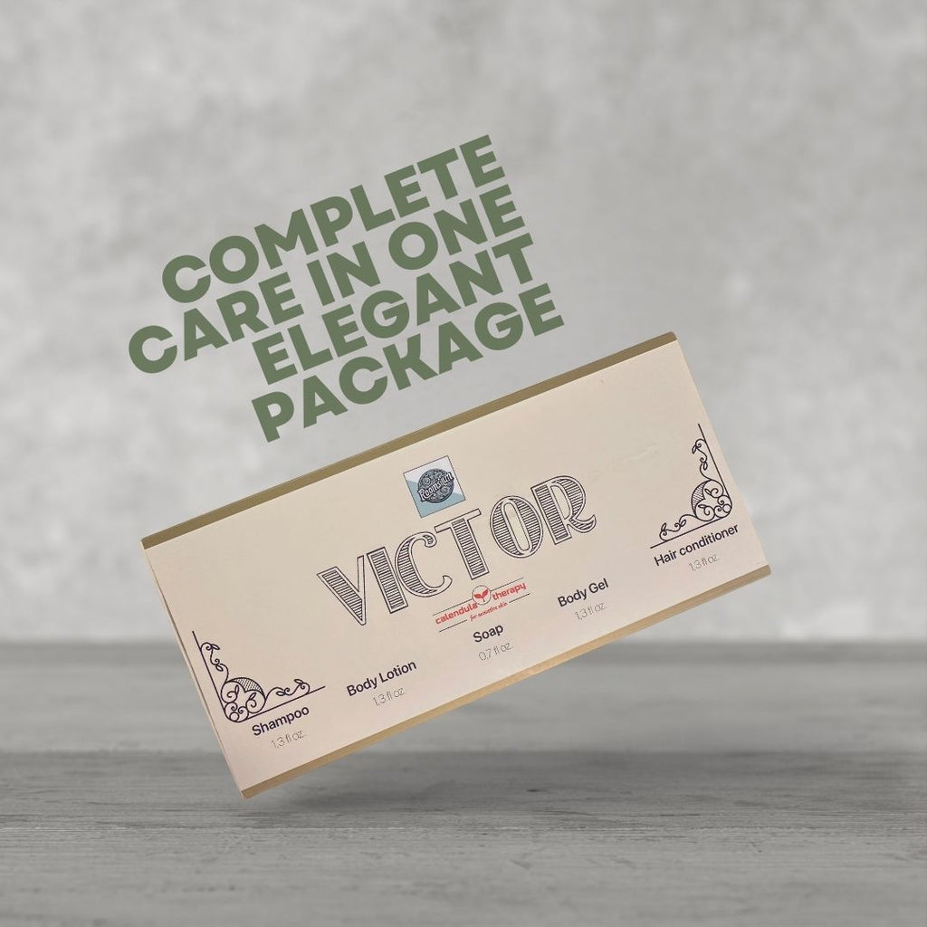 Roomsium Victor, Goji Berry Scented, Travel Size Toiletries Set For Hosts, Homes, Hotels, SPAs, Gift Shops 125 pieces