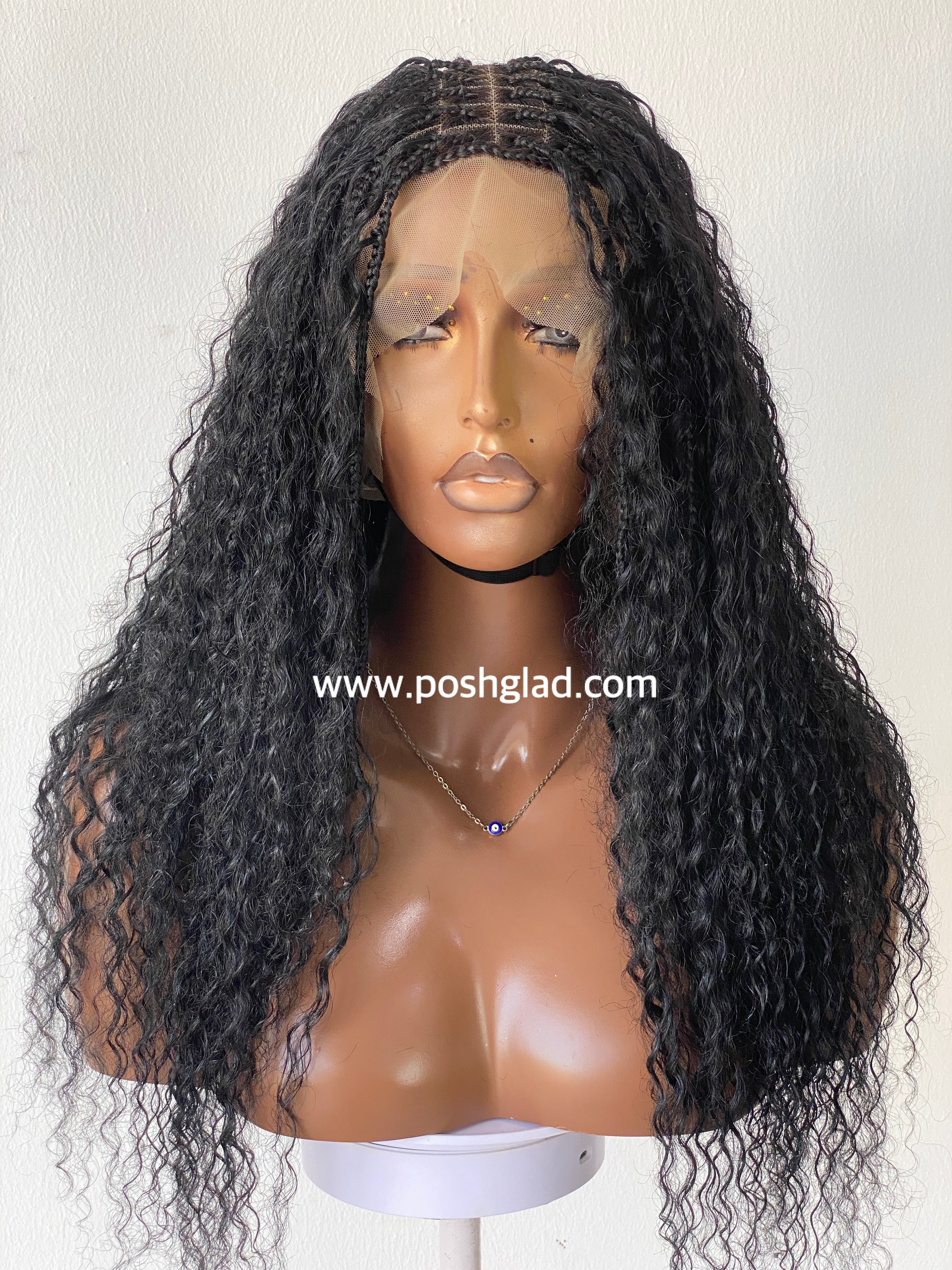 Bohemian Knotless (100 % unbehandelte Echthaar-Locken) - Tara-01