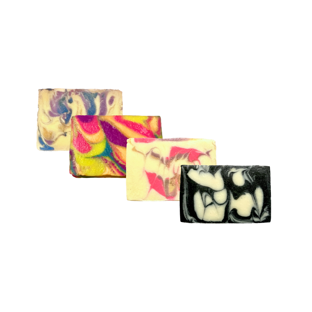 Handmade Natural Bar Soaps in Assorted Scents Coconut & Olive Oil Soap | Qty 4