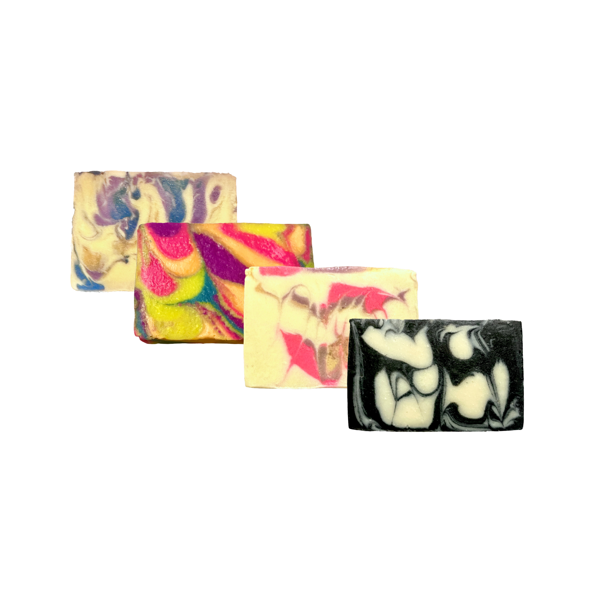 Handmade Natural Bar Soaps in Assorted Scents Coconut & Olive Oil Soap | Qty 4