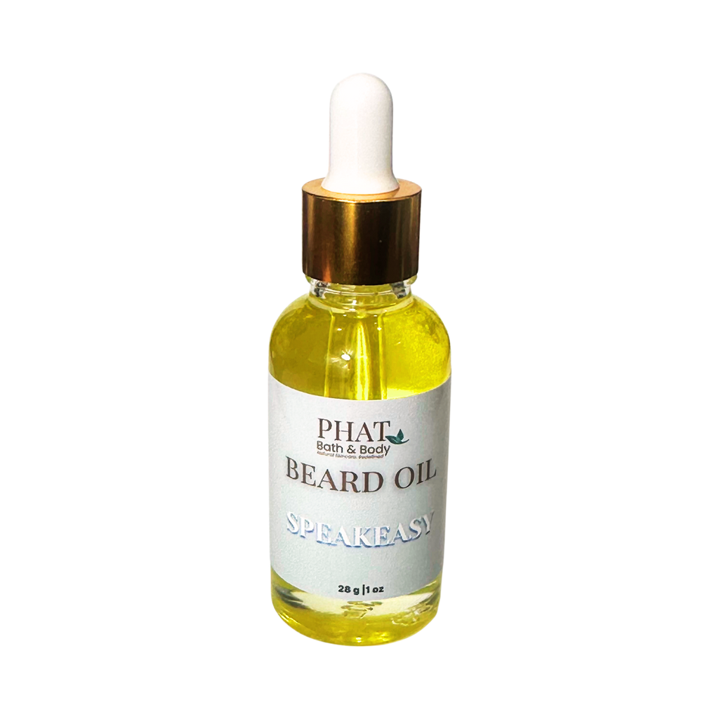Speakeasy Natural Beard Oil with Rosehip & Carrot Seed Oil French Bourbon & Leather | 1 oz