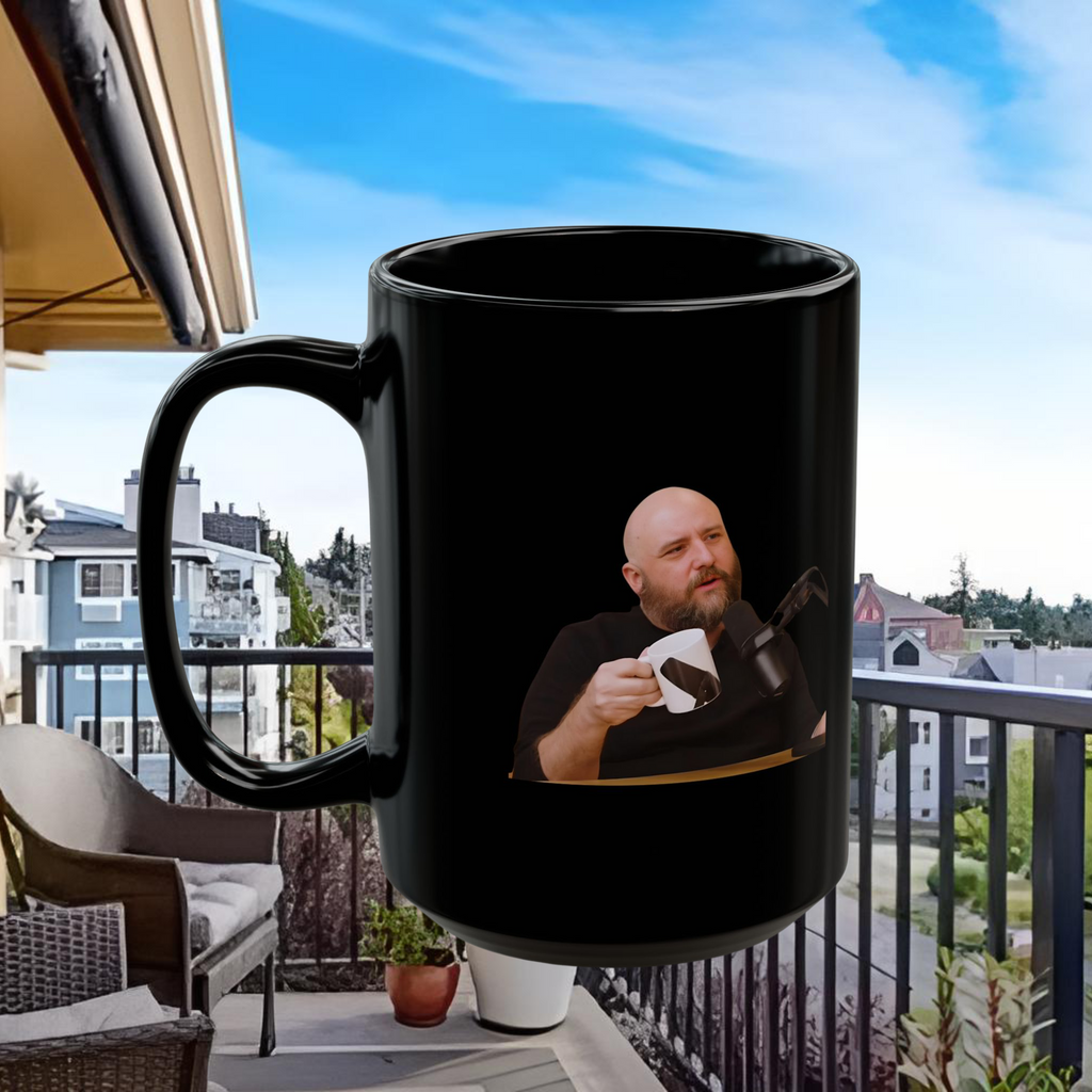 Legendärer Schauspieler Anthony Zenhauser „Richtig, Emma?“ – The Shuli Network 11 Oz oder 15 Oz Schwarze Tasse