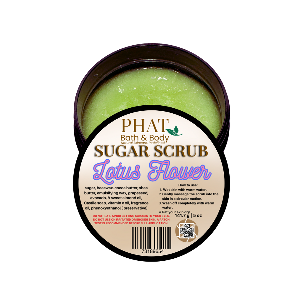 Lotus Flower Whipped Sugar Scrub with Cocoa Butter Bamboo & Lotus Type | 5 oz