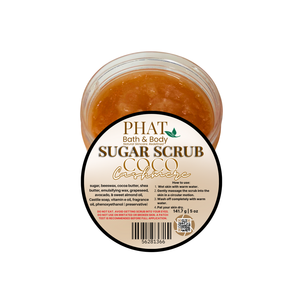 Coco Cashmere Whipped Sugar Scrub with Cocoa Butter Cocoa Butter Cashmere Type | 5 oz