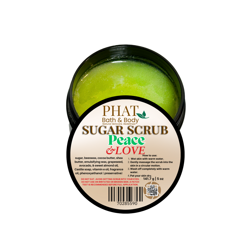 Peace & Love Whipped Sugar Scrub Patchouli with Shea & Cocoa Butter | 5 oz