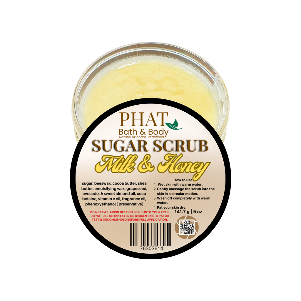 Milk & Honey Whipped Sugar Scrub with Shea & Cocoa Butter & Vitamin E | 5 oz
