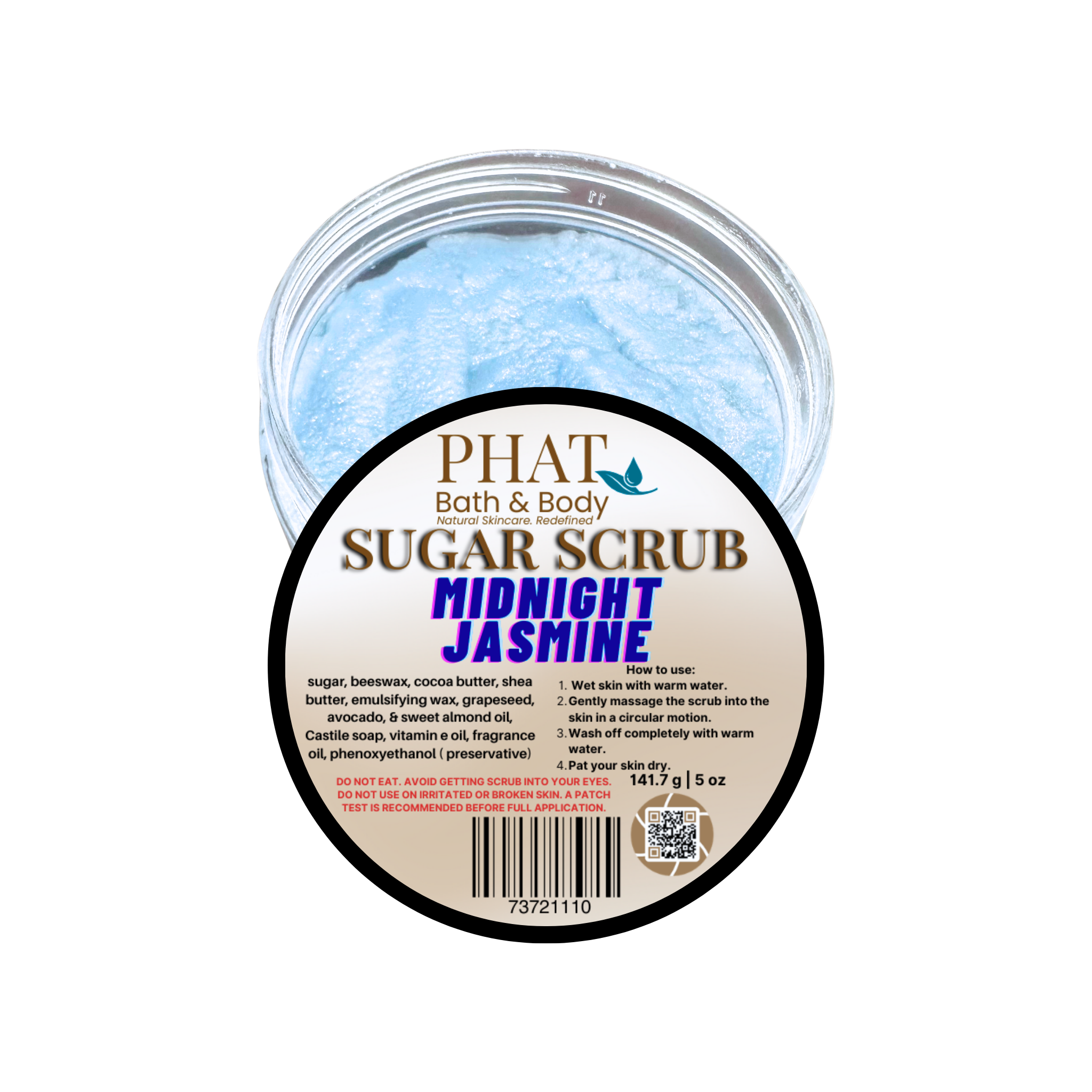 Midnight Jasmine Whipped Sugar Scrub with Shea & Cocoa Butter | 5 oz