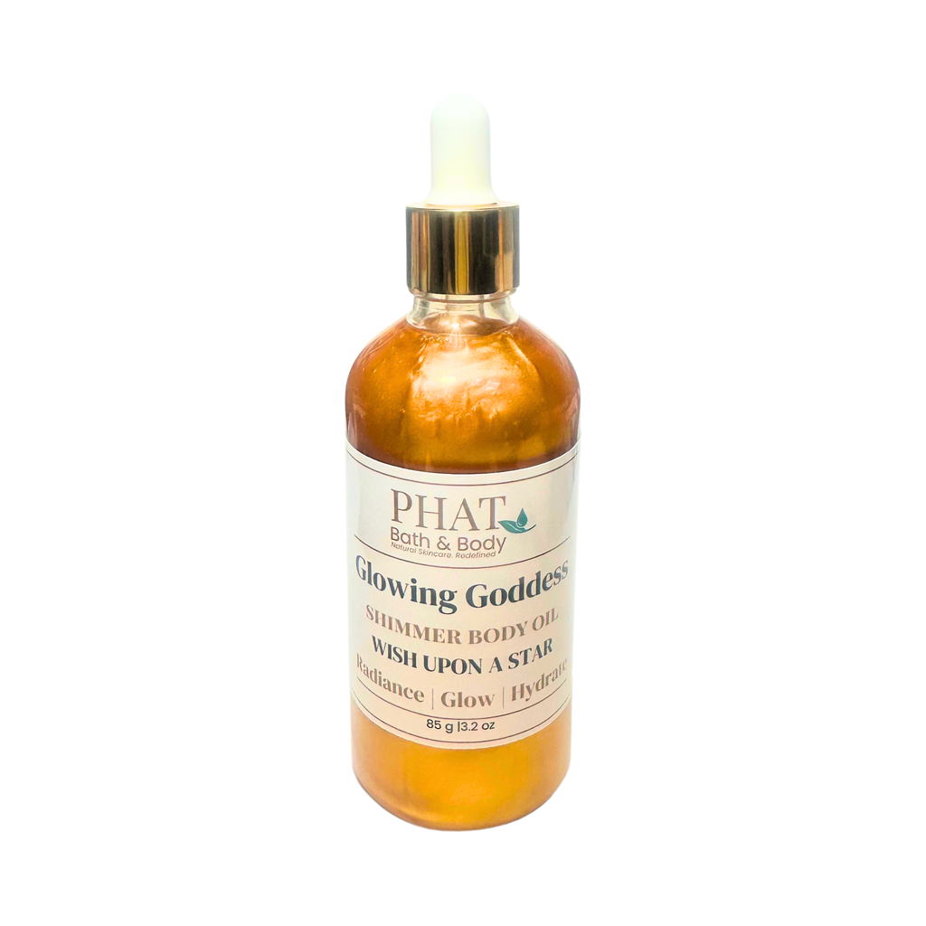 Wish Upon a Star Glowing Goddess Natural Shimmer Body Oil Thousand Wishes Type Golden Glow | 3.2 oz