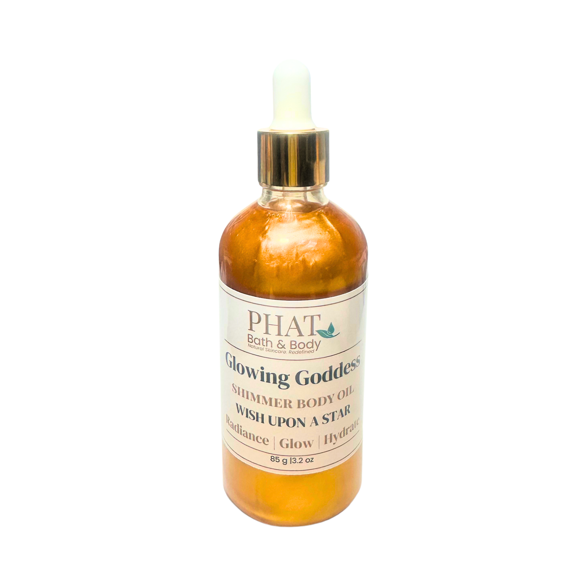 Wish Upon a Star Glowing Goddess Natural Shimmer Body Oil Thousand Wishes Type Golden Glow | 3.2 oz