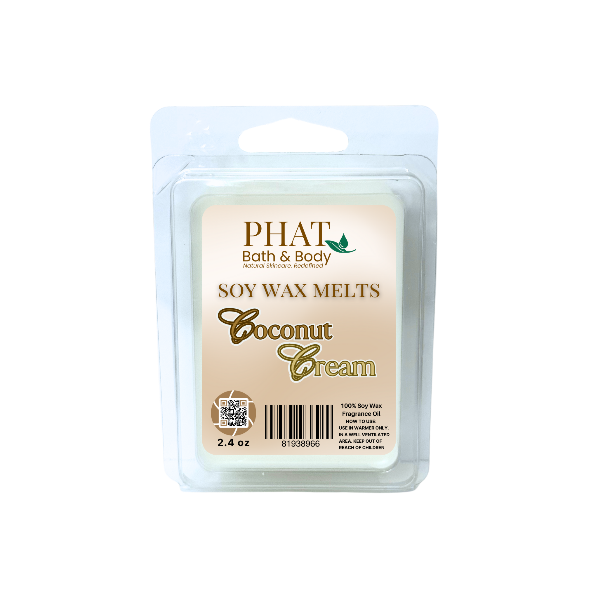 Coconut Cream Soy Wax Melts | 2.4 oz