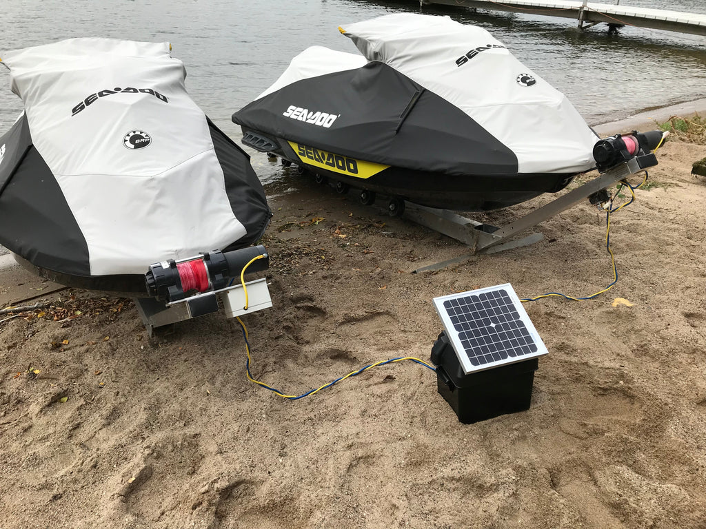 Solar-Ladebatteriekasten für Winde