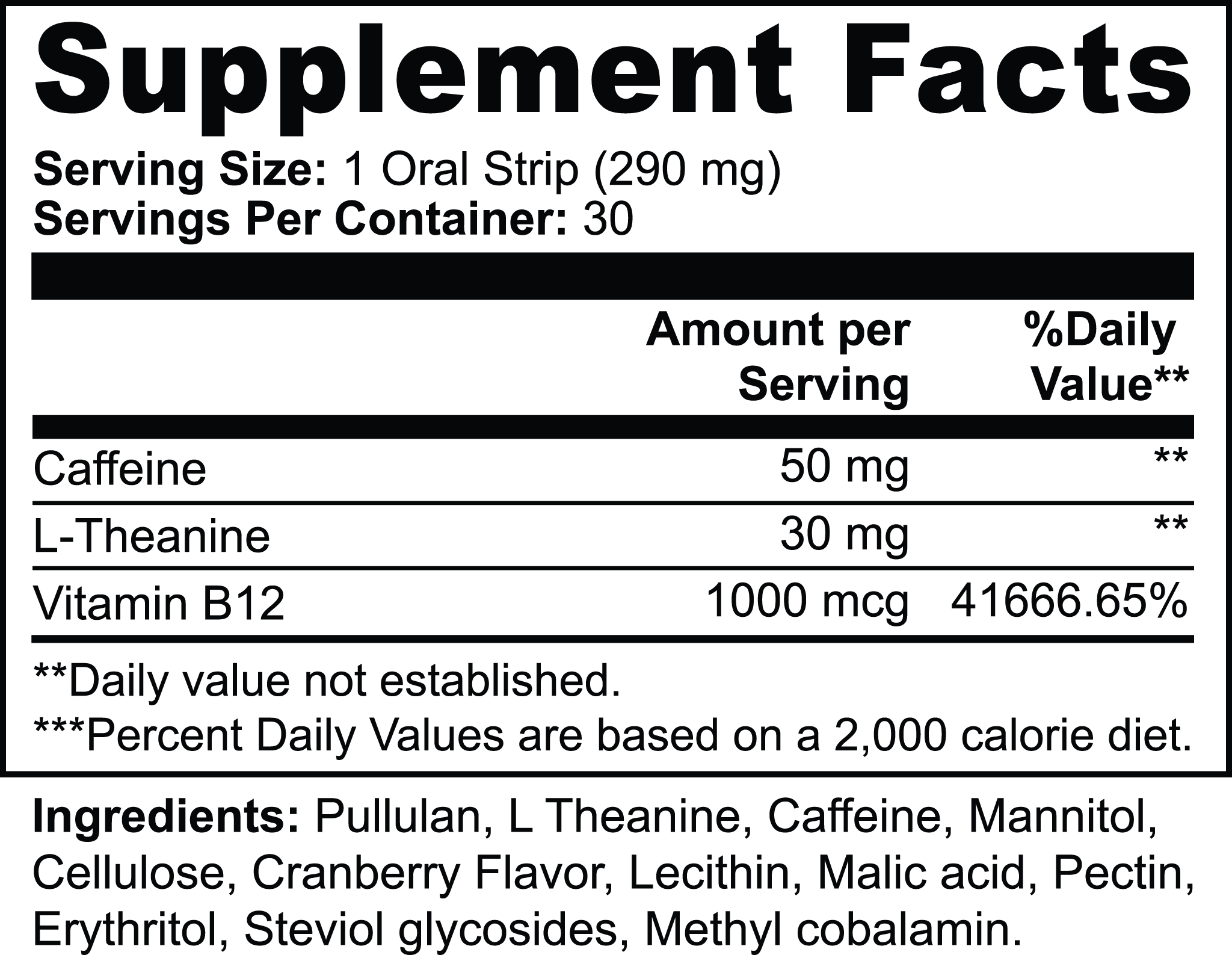 Goiteia Energy Strips 30 Oral Strips