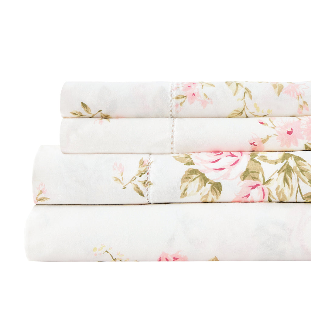 Bettwäsche-Set mit Rosenstrauß-Motiv