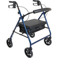 Compass Bariatric Rollator W/ 8 Wheels Blue