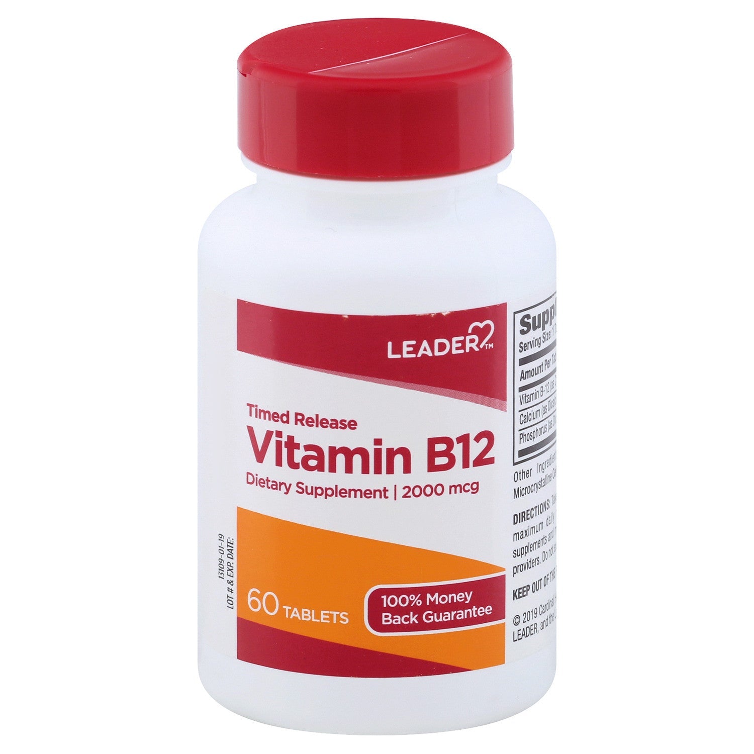 Leader(Tm) Vitamin B12, 2000 Mcg Time Release  Tablet 60 Ea