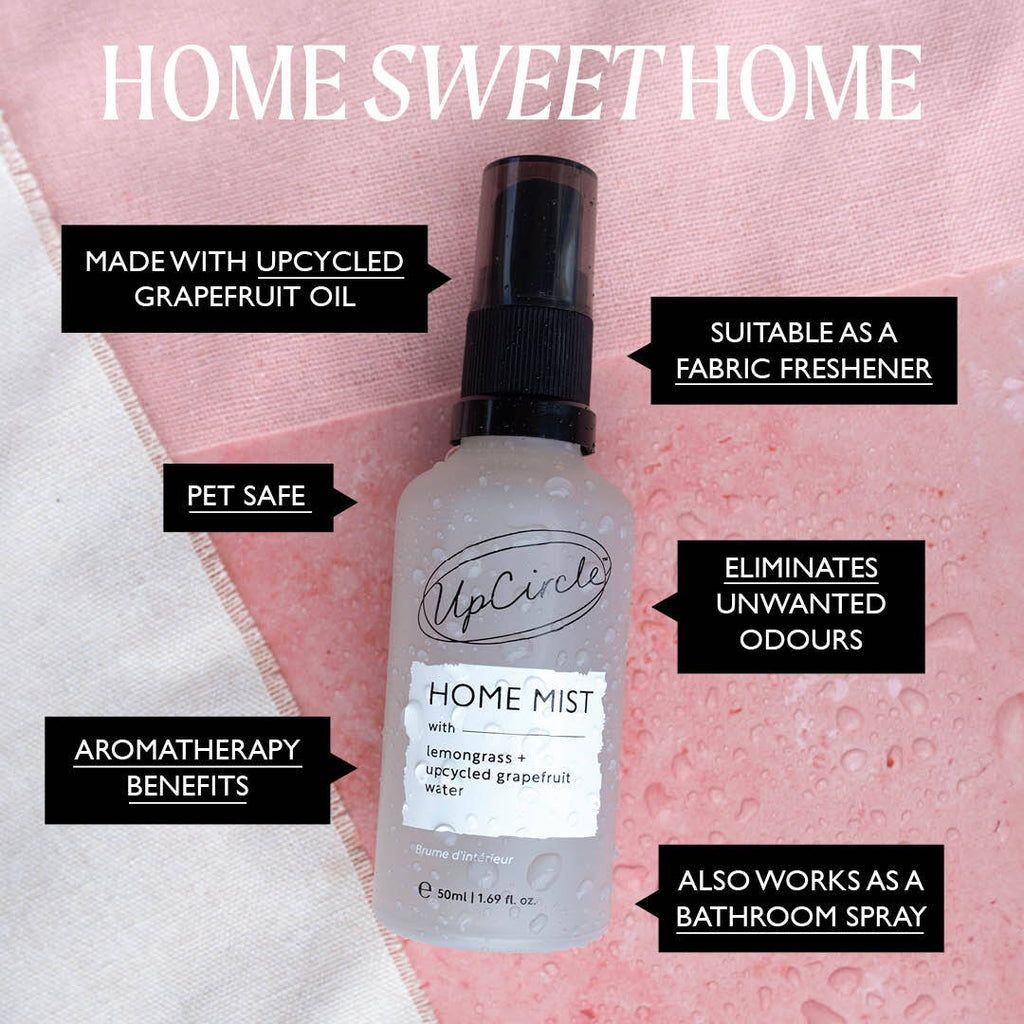 Raumspray mit Zitronengras + Grapefruit in Handtaschengröße