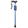 Carex Soft Grip Cane Metallic Blue
