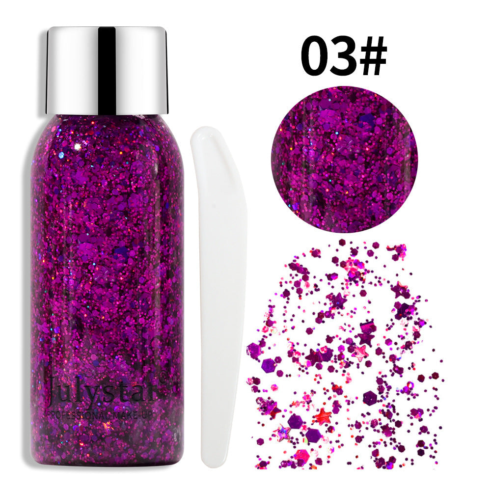 Beauty Colorful Stage Sequins Liquid Eye Shadow Facial Body Sequins