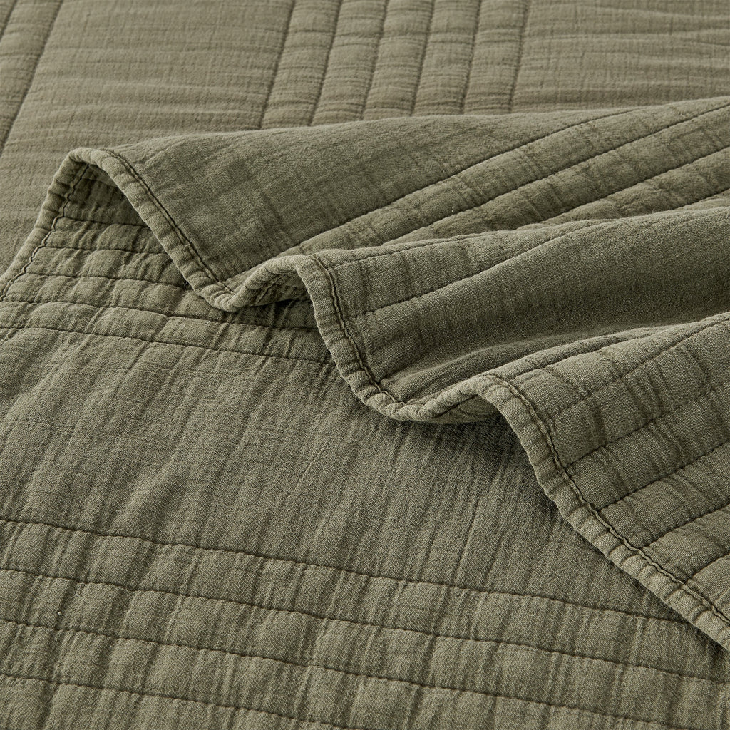 Steingewaschene Baumwoll-Tagesdecke