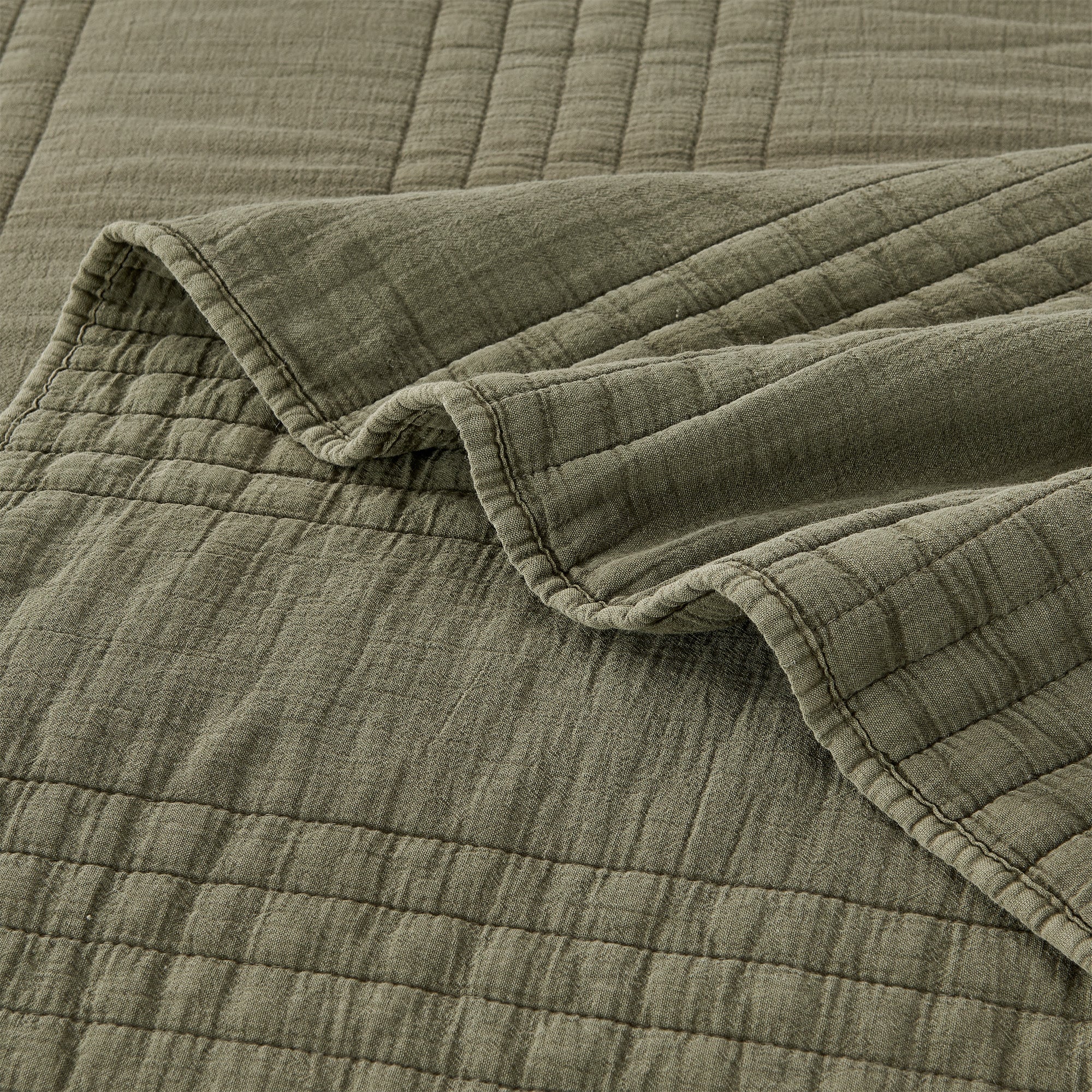 Steingewaschene Baumwoll-Tagesdecke