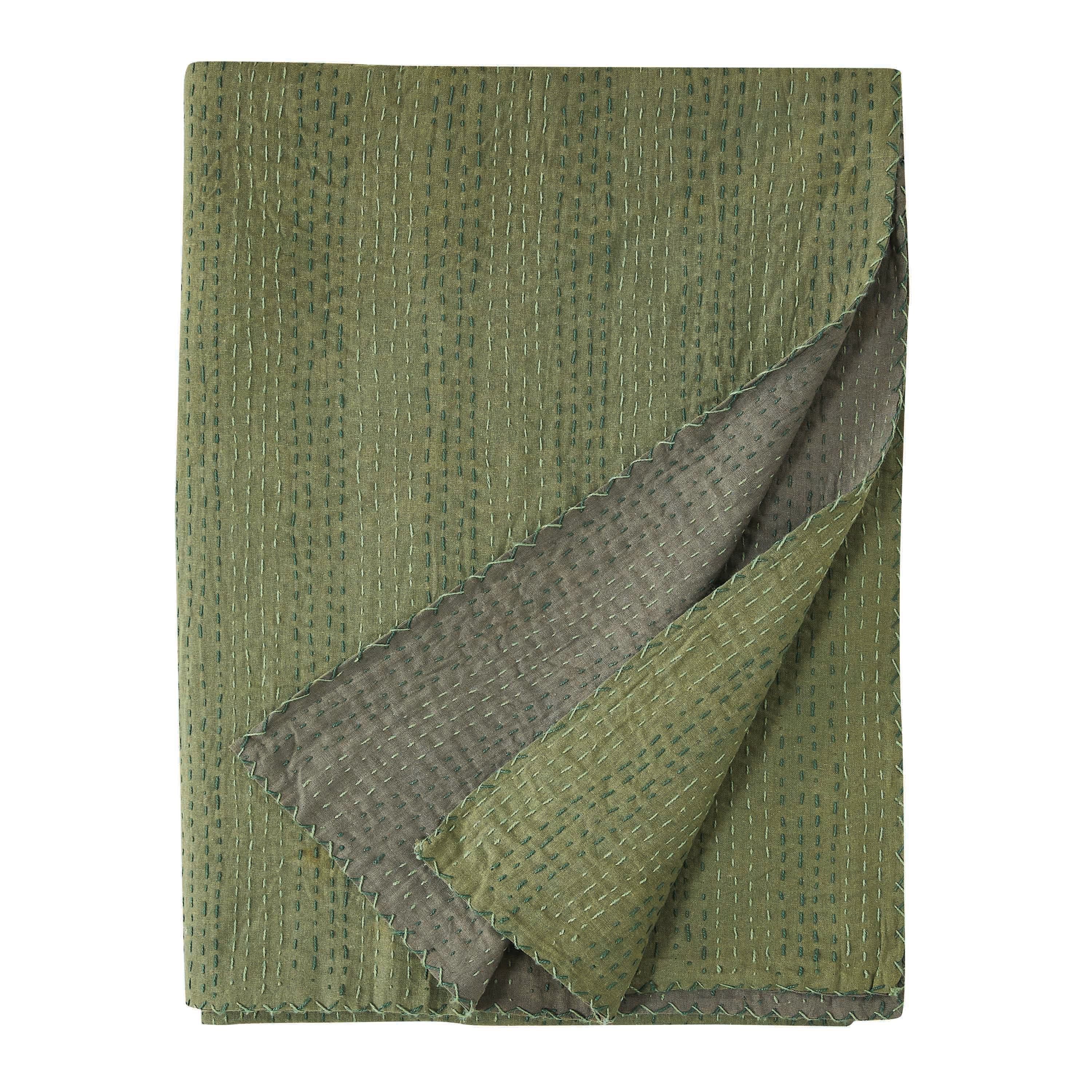 Handgenähte wendbare Kantha-Überwürfe