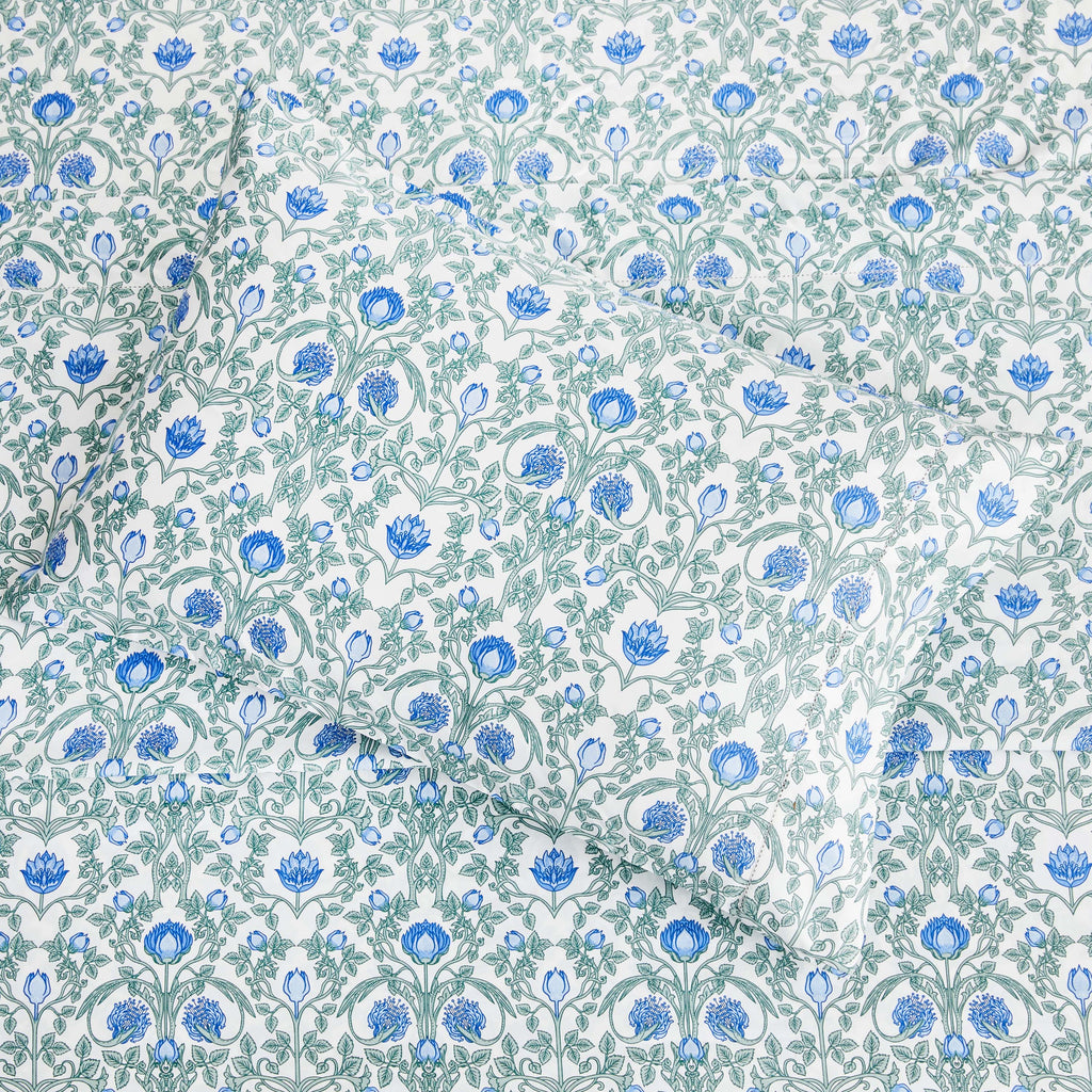 Arts & Crafts Floral Printed Pillowcase Pair