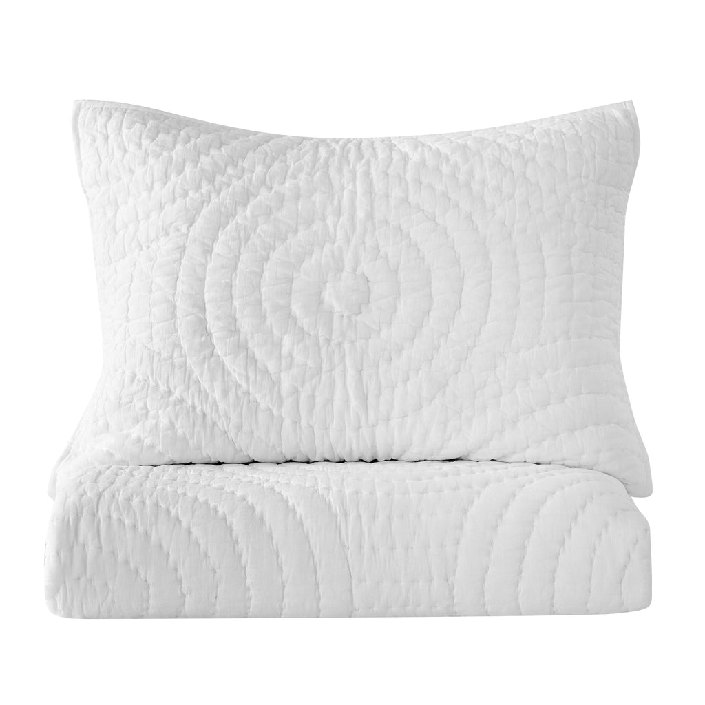 Halo Cotton Voile Handgesticktes Quilt-Set