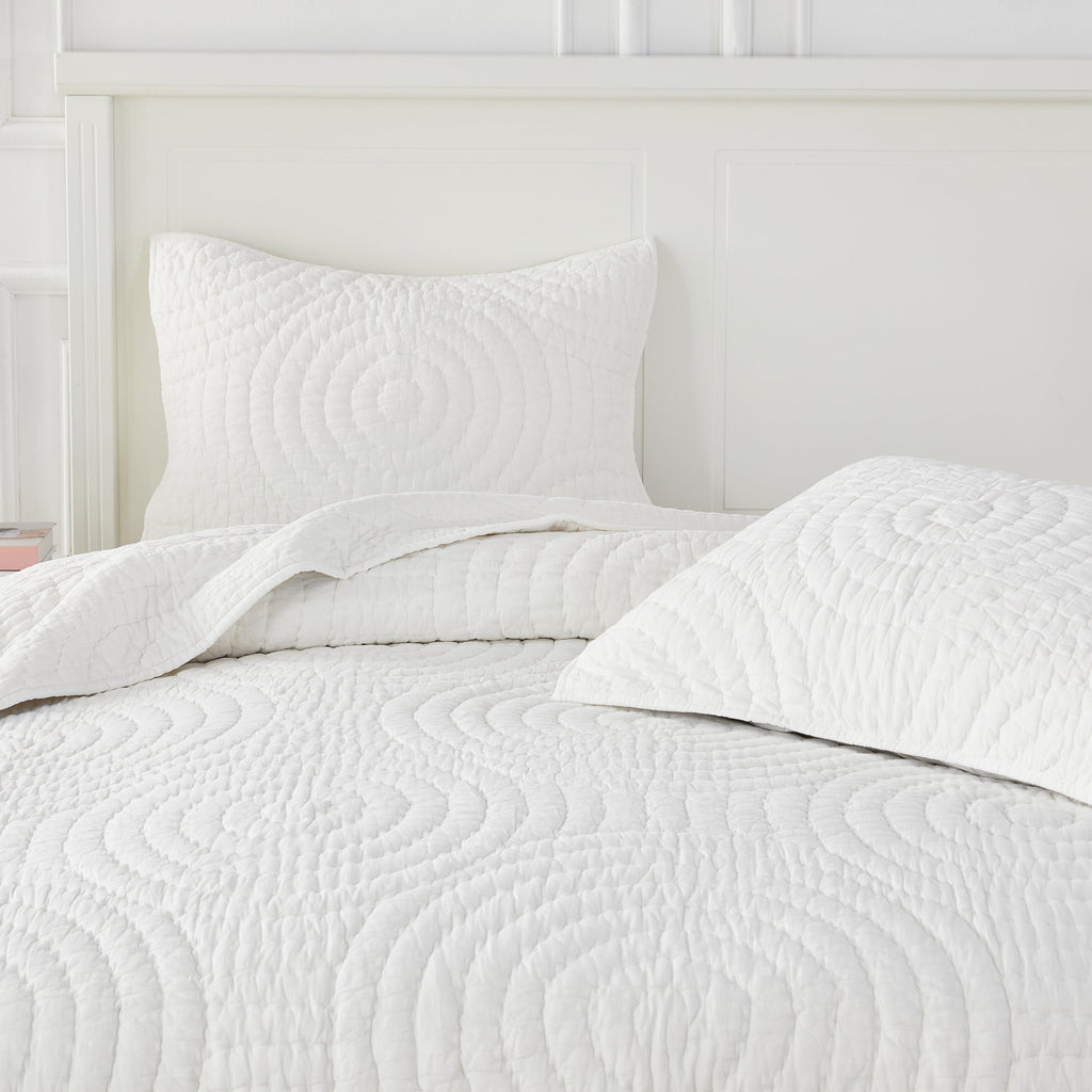 Halo Cotton Voile Handgesticktes Quilt-Set