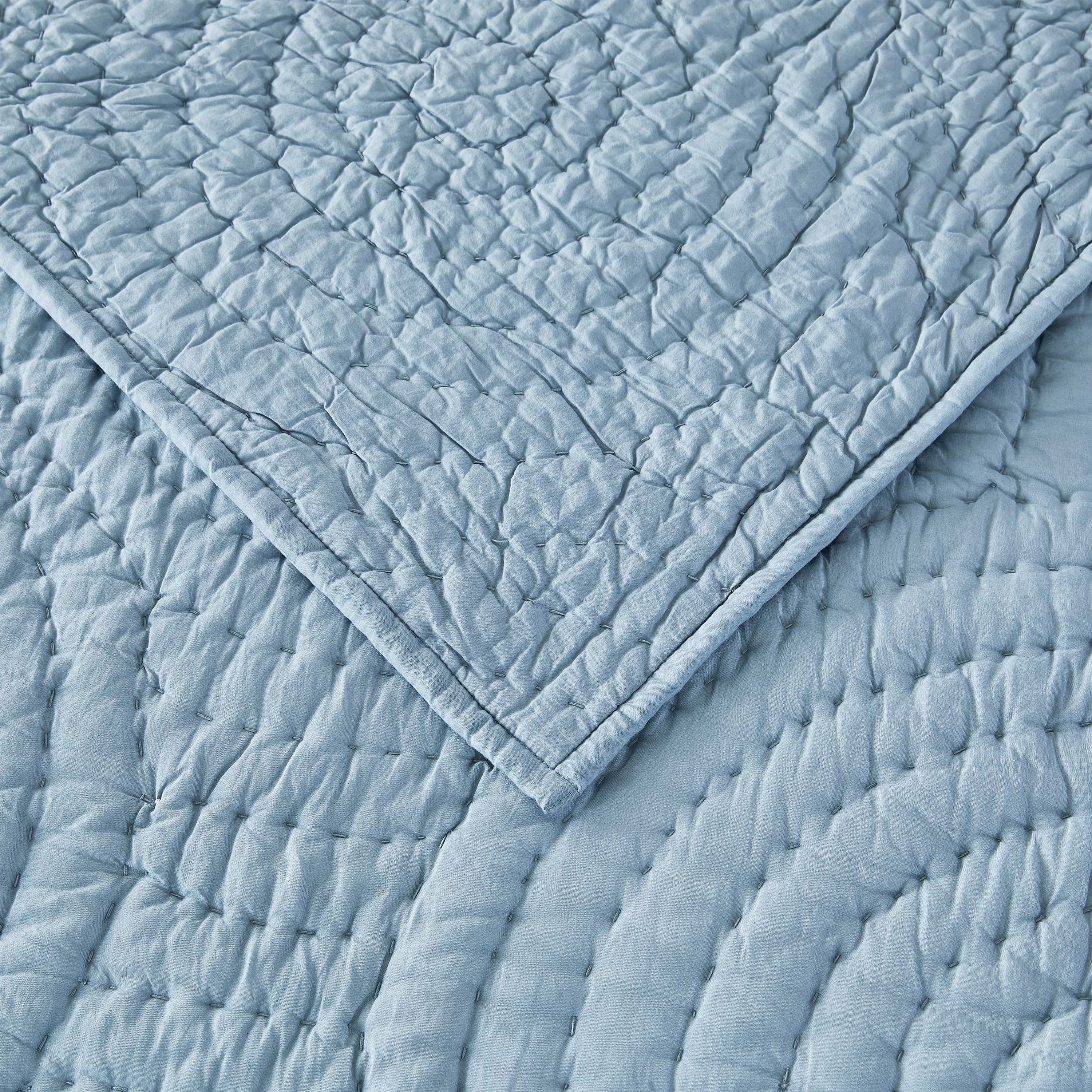 Halo Cotton Voile Handgesticktes Quilt-Set