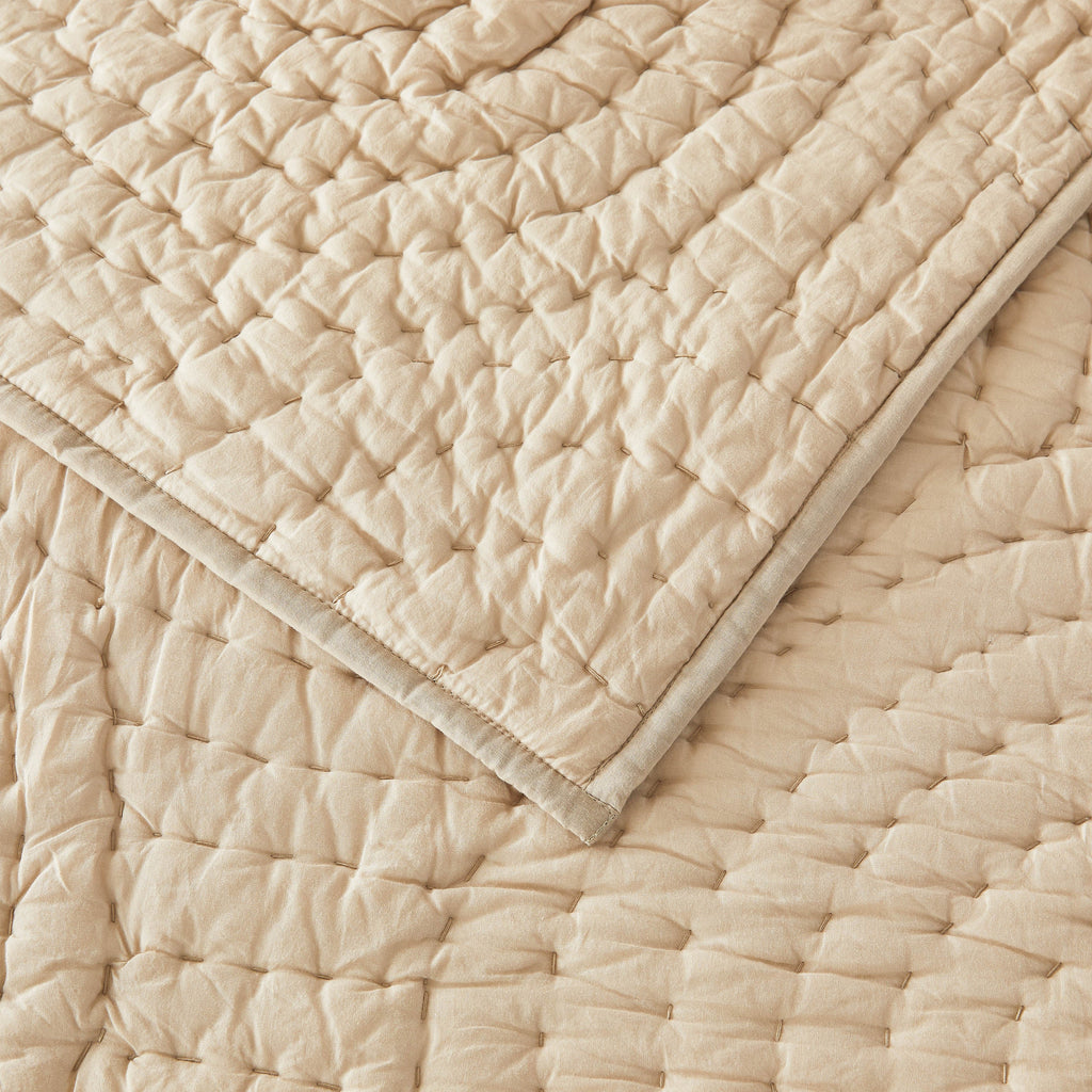 Halo Cotton Voile Handgesticktes Quilt-Set