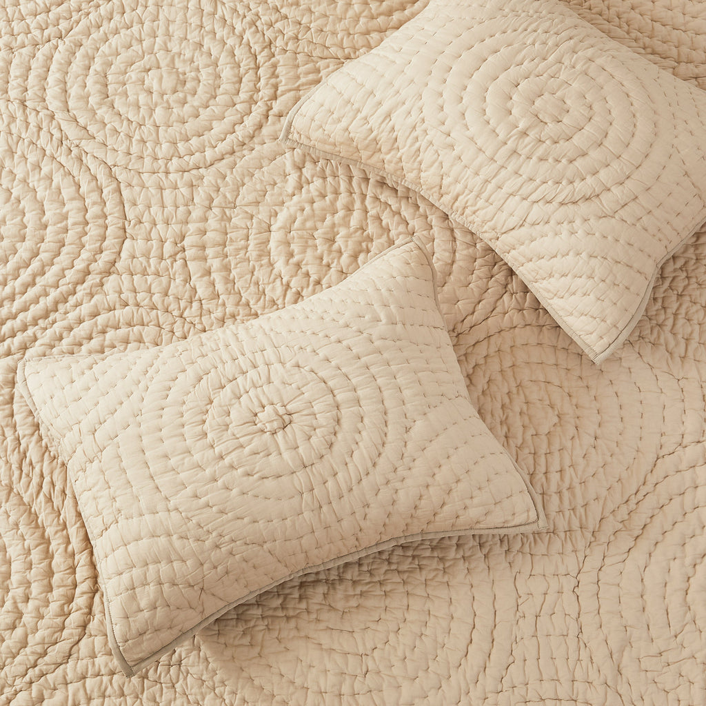 Halo Cotton Voile Handgesticktes Quilt-Set