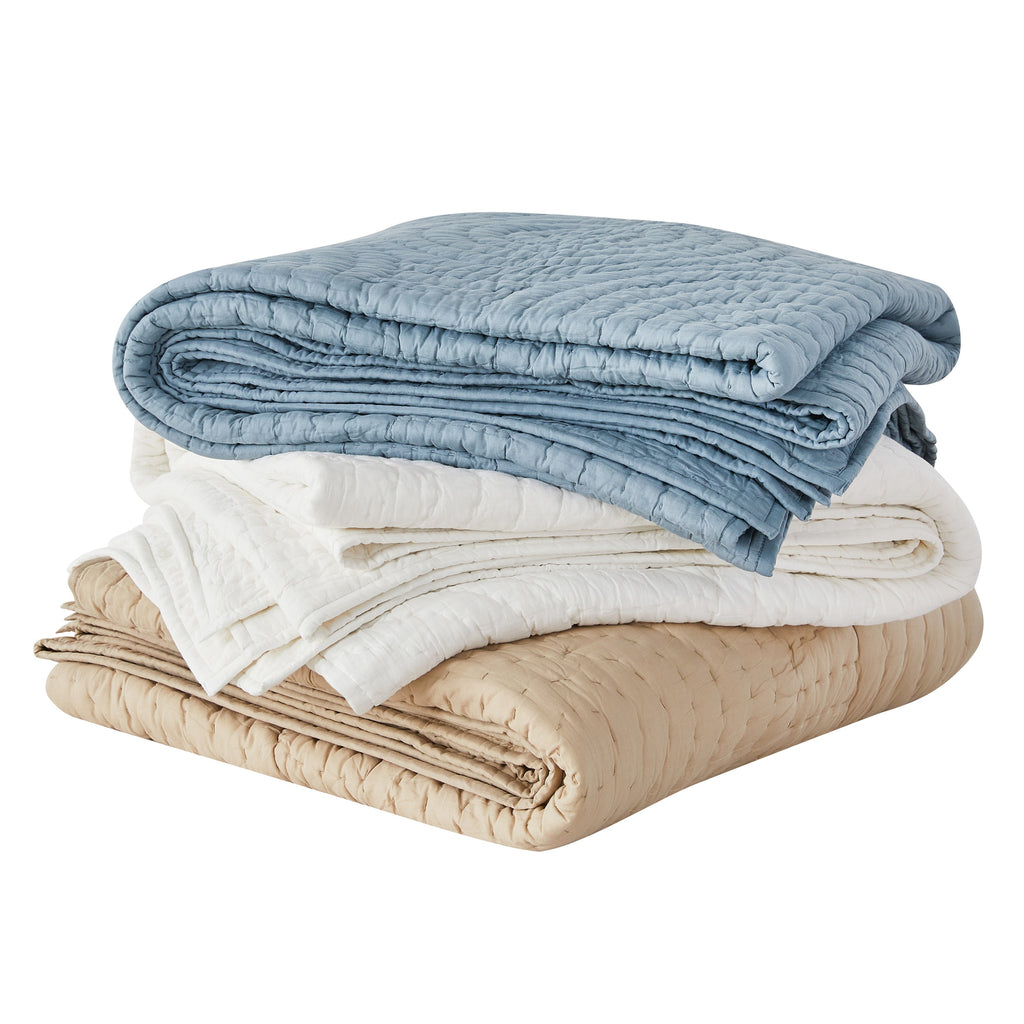 Halo Cotton Voile Handgesticktes Quilt-Set