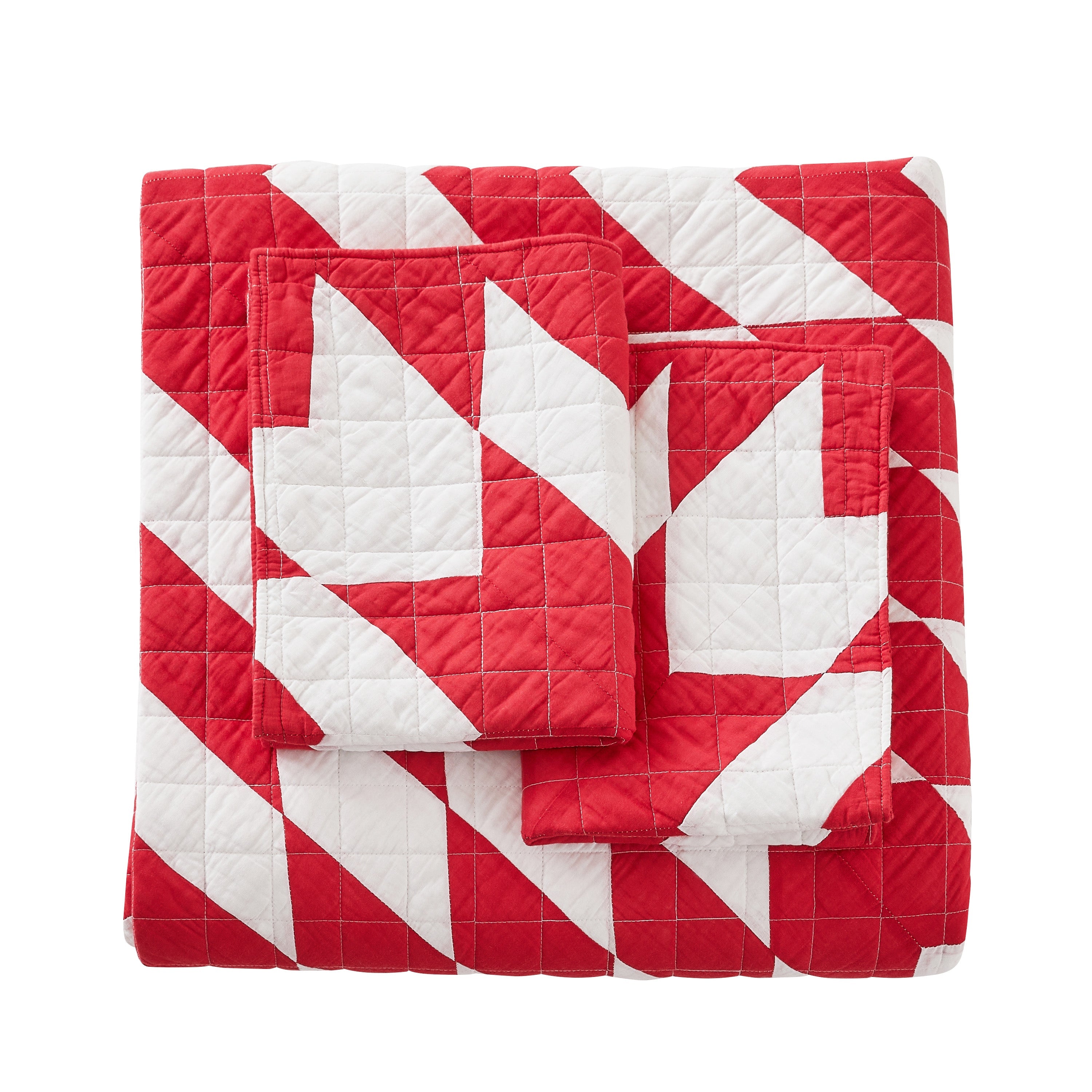 Patchwork-Tagesdecken-Set aus Baumwolle mit Sternenmuster