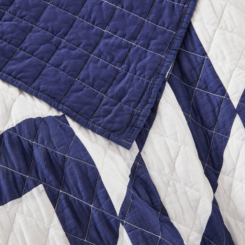 Patchwork-Tagesdecken-Set aus Baumwolle mit Sternenmuster