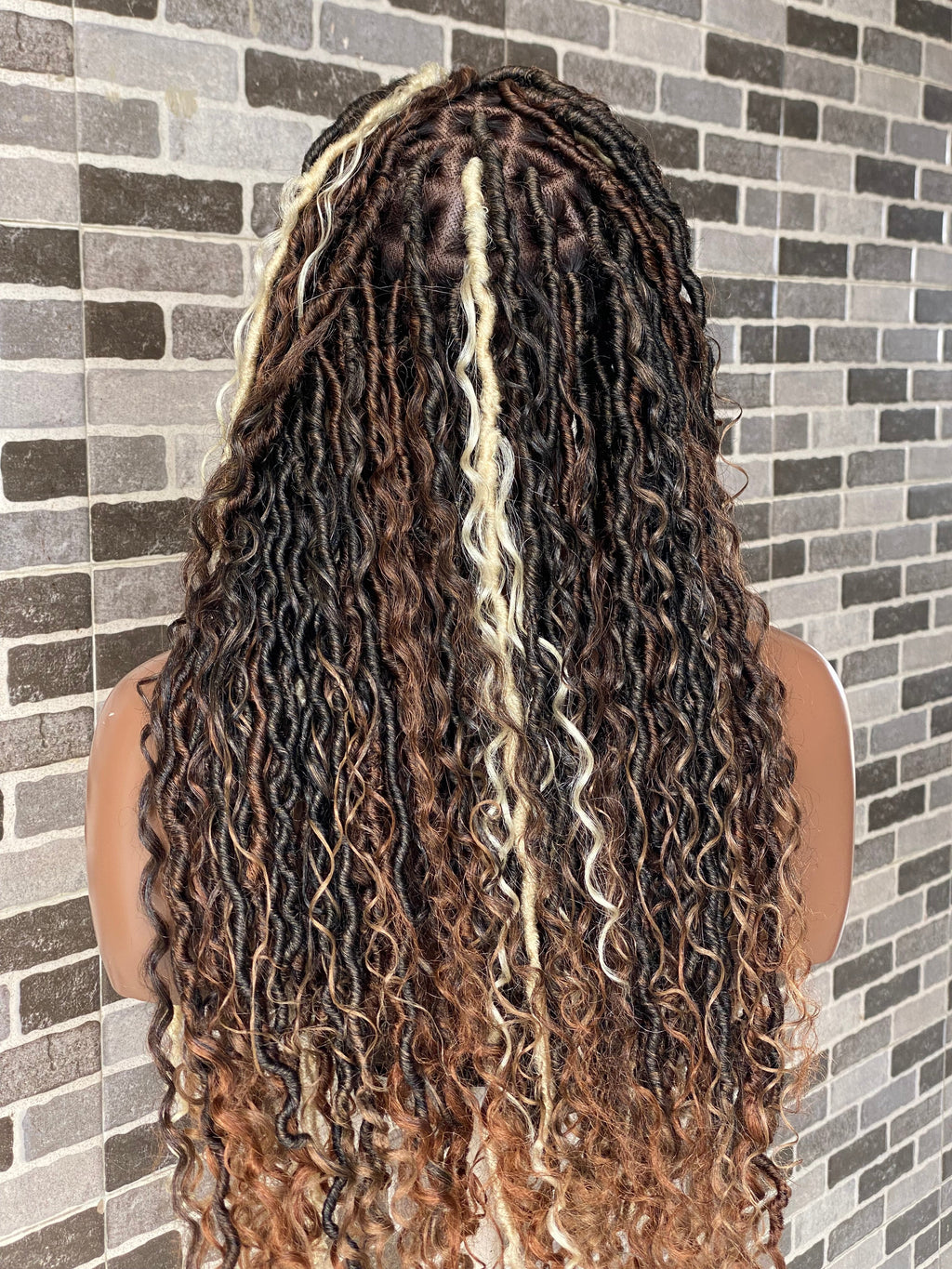 Soft Locs Perücke - Bohemian Full Lace Faux Locs (Africa Queen)
