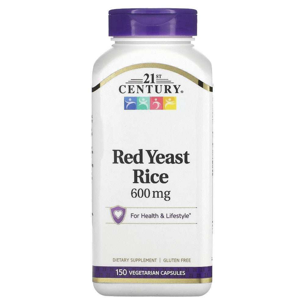 21st Century Red Yeast Rice Vegetarian Capsules 150 Ct