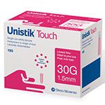 Unistik Touch Flow Safety Lancets 1.5Mm x 30G 100Ct