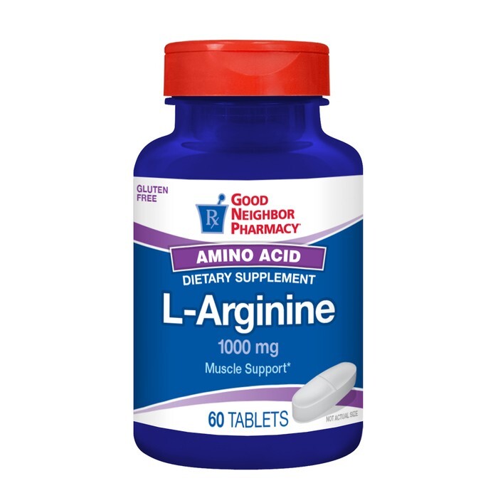 Good Neighbor Pharmacy L-Arginine Amino Acid 1000mg Tablets 60ct